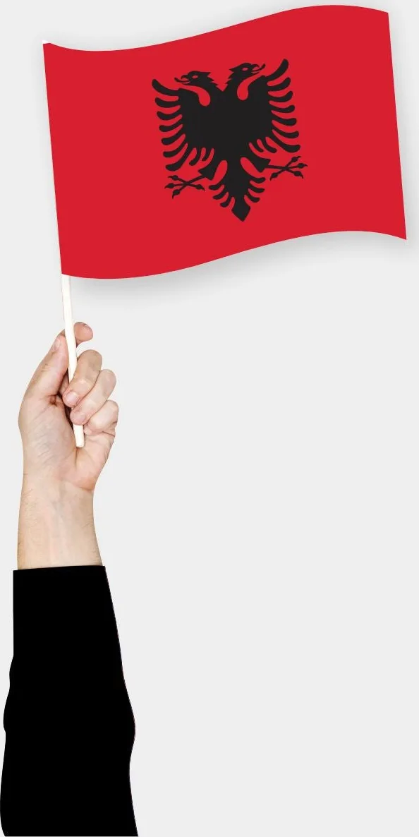 ალბანეთის ხელის დროშა
