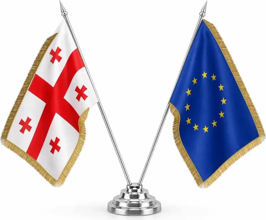 საქართველოსა და ევროკავშირის მაგიდის დროშების სეტი