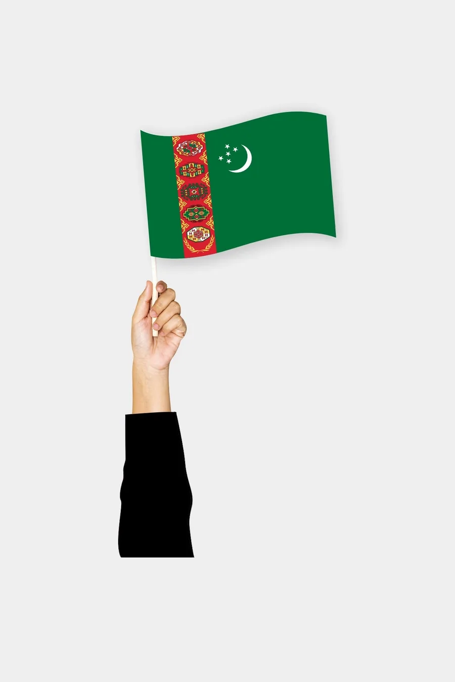 თურქმენეთის ხელის დროშა